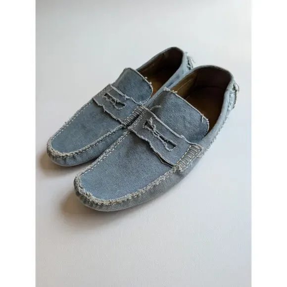 Men\'s Distressed Denim Slip-On Loafers Tod main image 4
